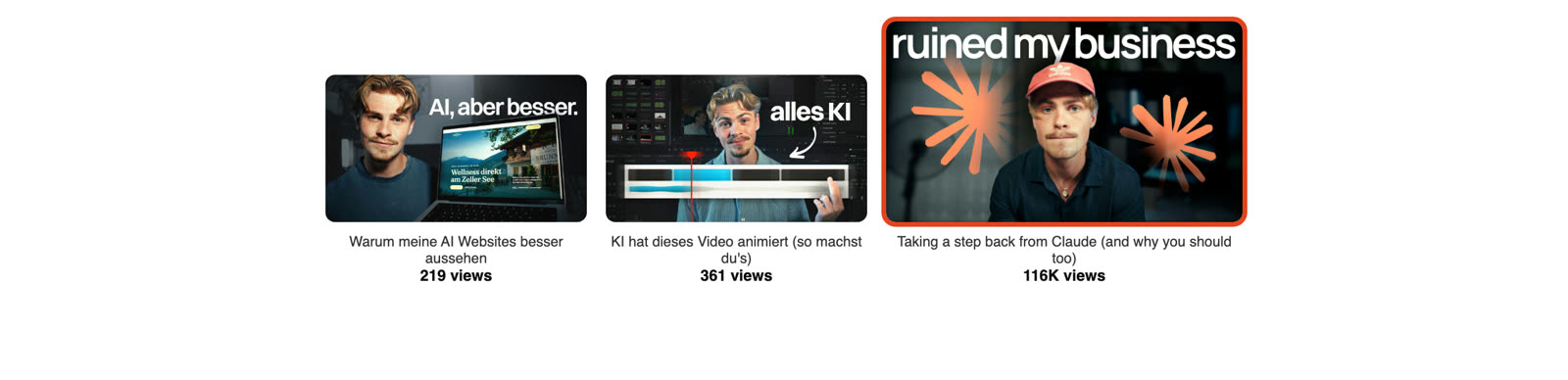 the thumbnail next to the ones before and after