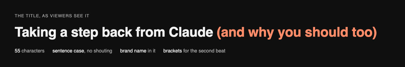 the title, with what it uses